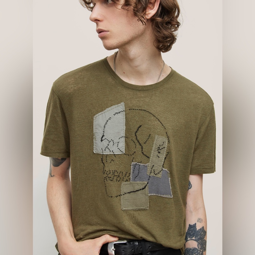 John Varvatos Skull Graphic Tee